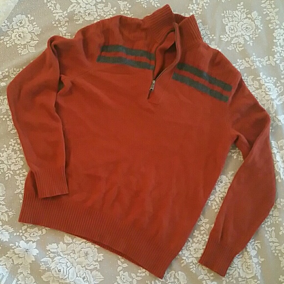 Banana Republic  MEN’S FALL Merino wool sweater Pumpkin Spice Fall Autumn Winter - Picture 2 of 8